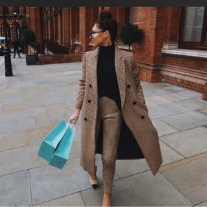 Zara Faux Suede Leggings (Taupe Brown)